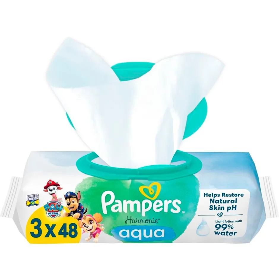 Pampers Harmonie Aqua Paw Patrol Babydoekjes< Billendoekjes