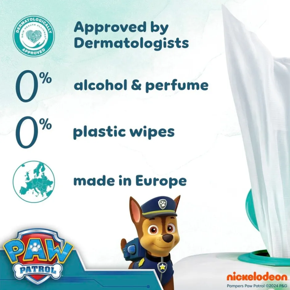Pampers Harmonie Aqua Paw Patrol Babydoekjes< Billendoekjes