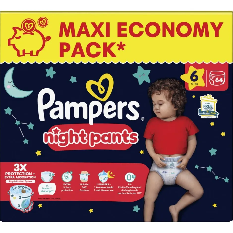 Night Pants Maat 6 Luierbroekjes|Pampers Sale
