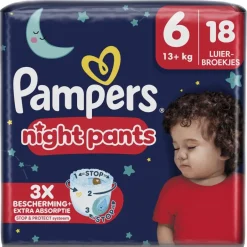 Night Pants Maat 6 Luierbroekjes|Pampers Hot