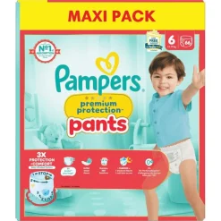 Pampers Premium Protection Pants Maat 6 Luierbroekjes< Luierbroekjes Maat 6