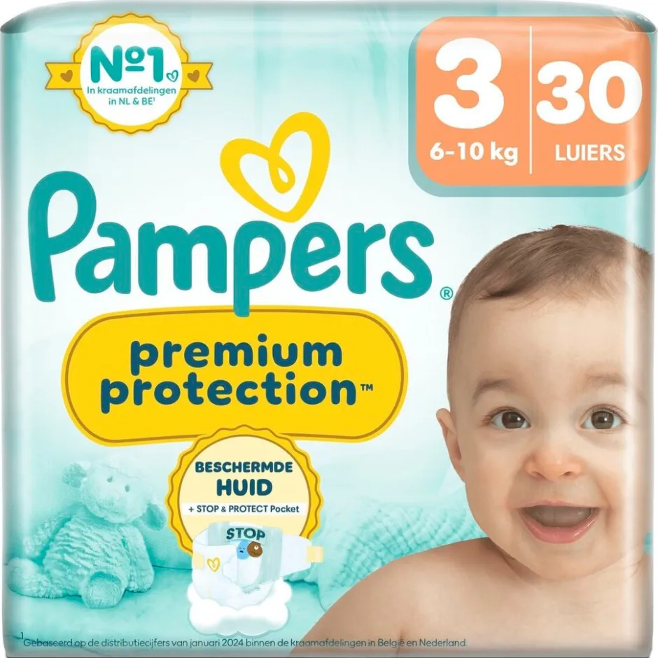 Pampers Premium Protection Maat 3 Luiers< Luiers Maat 3