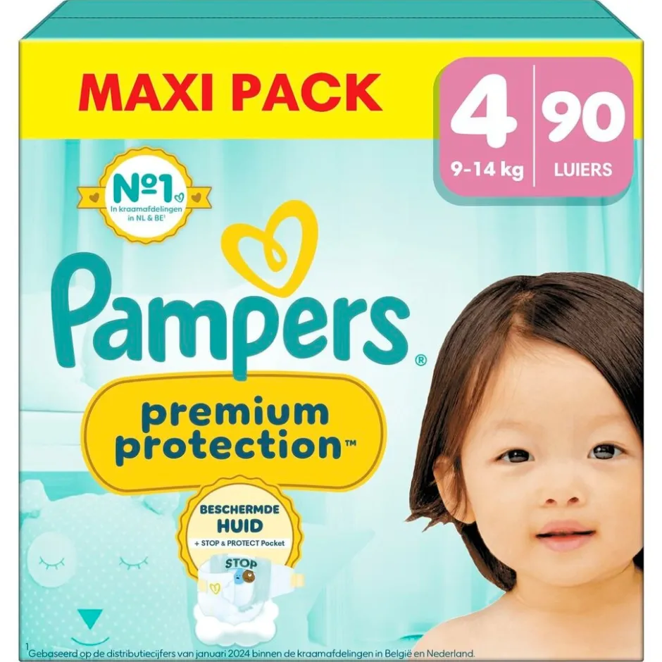 Pampers Premium Protection Maat 4 Luiers< Luiers Maat 4