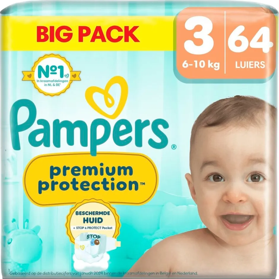 Premium Protection Maat 3 Luiers|Pampers Hot