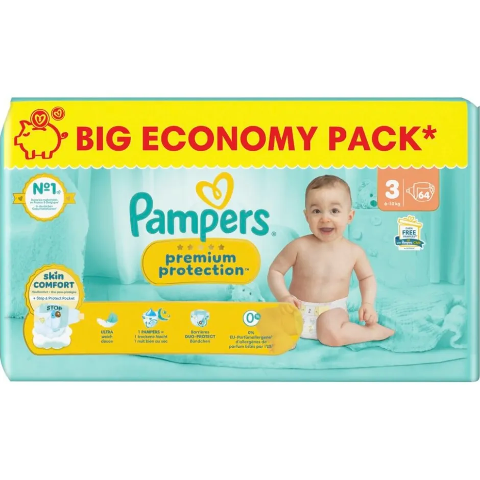 Premium Protection Maat 3 Luiers|Pampers Hot