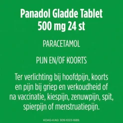 Panadol 500mg Paracetamol Filmomhulde Tabletten< Pijn