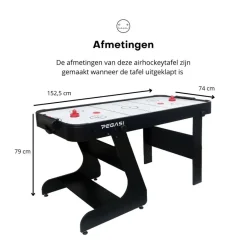 airhockeytafel Blizzard inklapbaar|Pegasi Best