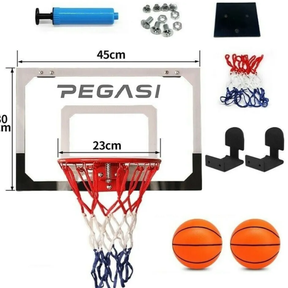 Pegasi Mini basketbalbord Deur< Basketballen
