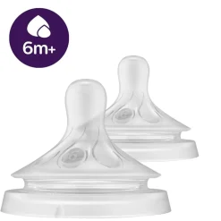 Philips Avent SCY966/02 6m+ Natuurlijke Zuigreflex Flesspenen voor Pap< Flessenspenen
