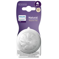 Philips Avent SCY966/02 6m+ Natuurlijke Zuigreflex Flesspenen voor Pap< Flessenspenen