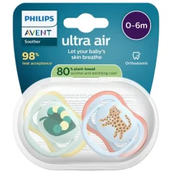Philips Avent Soother Air 0-6M SCF087/02 Fopspeen< Fopspenen