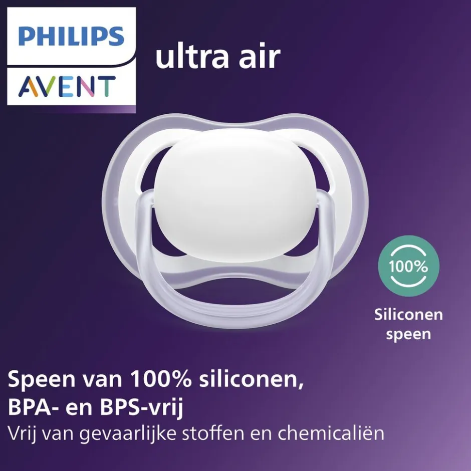 Soother Ultra Air 6-18M SCF376/28 Nighttime Fopspeen|Philips Avent Discount