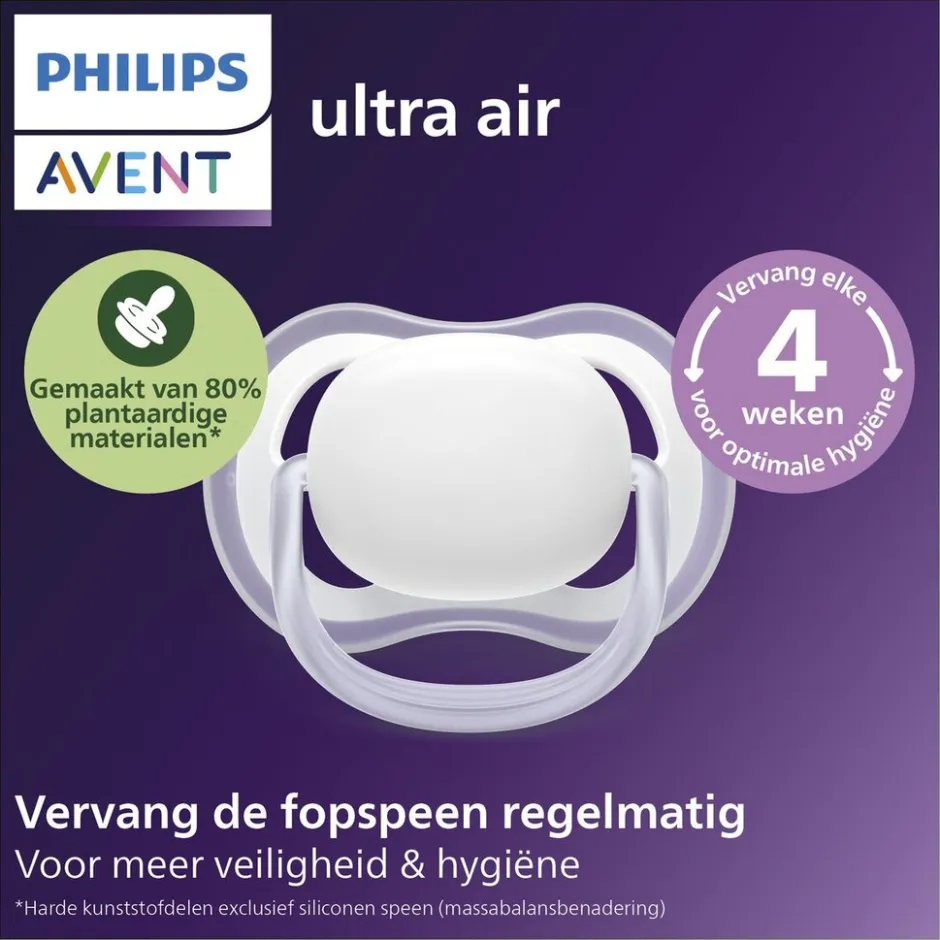 Soother Ultra Air 6-18M SCF376/28 Nighttime Fopspeen|Philips Avent Discount