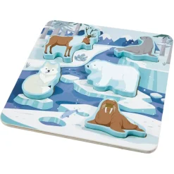 Playing Kids Arctic Puzzel< Puzzels