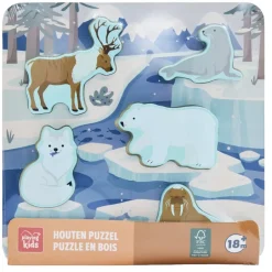 Playing Kids Arctic Puzzel< Puzzels