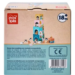 Boerderij Houten Stapelblokken|Playing Kids