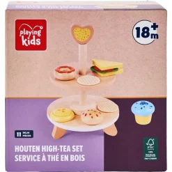 Playing Kids Houten High-Tea Set< Houten Keukens En Winkels
