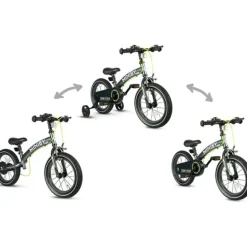 Qplay Miniby 3-in-1 kinderfiets – Grijs|