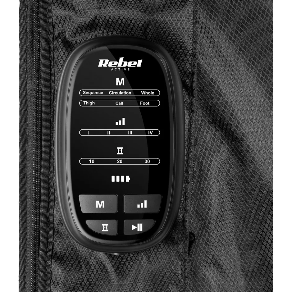 Rebel Active lymfedrainage been en voet massage apparaat op luchtdruk met 5 kamers en 4 druk niveaus< Massageapparaten|Massages