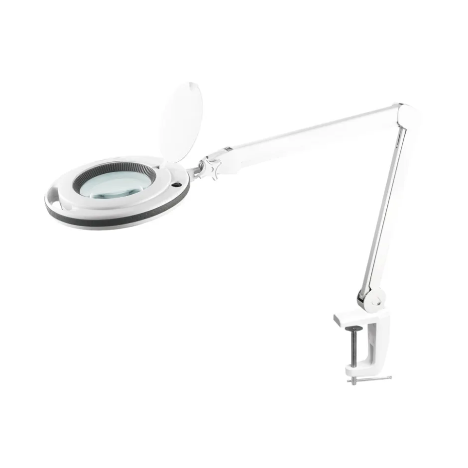 Rebel LED tafellamp met vergrootglas en verstelbare arm voor tafelmontage< Verlichting