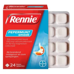 Rennie Pepermunt Kauwtabletten< Maag En Darm