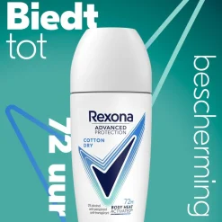 Advanced Protection Cotton Dry Antitranspirant Roller|Rexona New