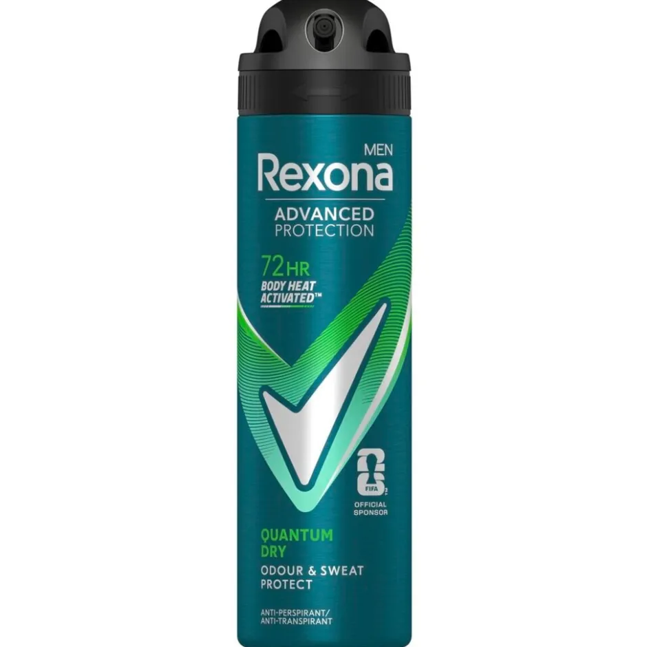 Men Advanced Protection Quantum Dry Antitranspirant Deodorant Spray|Rexona New