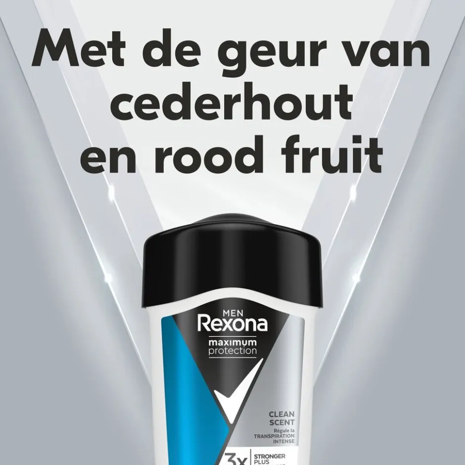 Men Maximum Protection Clean Scent Antitranspirant Crème Stick|Rexona New