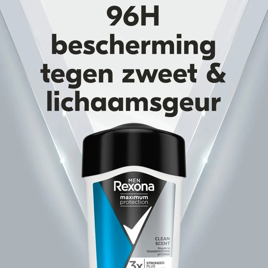 Men Maximum Protection Clean Scent Antitranspirant Crème Stick|Rexona New