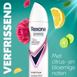 Rexona Women Advanced Protection Biorythm Antitranspirant Spray< Deospray