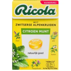 Citroen Munt Kruidenpastilles|Ricola Outlet