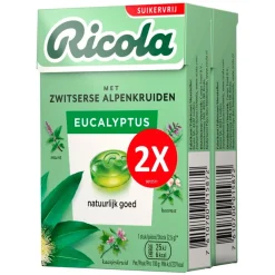 Ricola Eucalyptus Kruidenpastilles< Luchtwegen