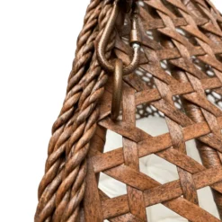 Rijoka Hangstoel Dubbel Eggy Rope Schommelstoel Luxe Rattan 2persoons< Buiten En Vrije Tijd