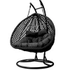 Rijoka Hangstoel Dubbel Eggy Rope Schommelstoel Luxe Rattan 2persoons|