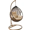 Rijoka Hangstoel Eggy Twisted Schommelstoel Rattan Lounge Tuinstoel|