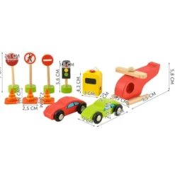 Rijoka Houten Parkeergarage Parking met lift Inclusief accessoires< Houten Speelsets|Verrassend Speelgoedvoordeel