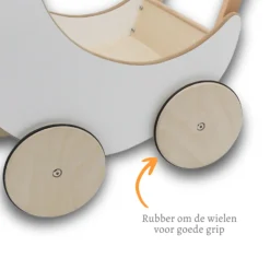 Rijoka Houten Poppenwagen Loopwagen Kinderwagen| Hot