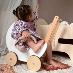 Rijoka Houten Poppenwagen Loopwagen Kinderwagen| Hot