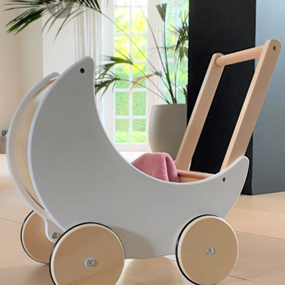 Rijoka Houten Poppenwagen Loopwagen Kinderwagen| Hot