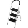 Rijoka Huishoudtrap Inklapbaar 3 Treden Anti Slip Treden Sponge Handgrepen< Keukentrappen