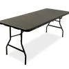 Rijoka Klaptafel Inklapbare Campingtafel Rattan Design 6 tot 8 Personen< Buiten En Vrije Tijd