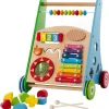 Rijoka Loopwagen Hout voor Baby Educatieve Looptrainer Anti Slip Wieltjes Babywalker| Outlet