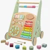 Rijoka Loopwagen Hout voor Baby Educatieve Looptrainer Anti Slip Wieltjes Babywalker| New