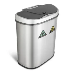 Rijoka Prullenbak met Sensor Dubbel 70 Liter RVS Soft Close Vingerafdrukvrij| Online