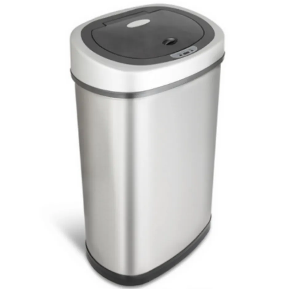 Rijoka Prullenbak Sensor 50 Liter RVS Soft Close Vingerafdrukvrij| Sale