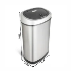 Rijoka Prullenbak Sensor 50 Liter RVS Soft Close Vingerafdrukvrij| Sale