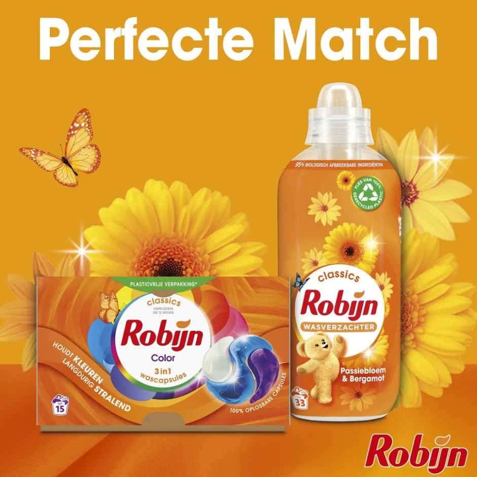 Robijn Classics Color 3-in-1 Wascapsules< Wasmiddel
