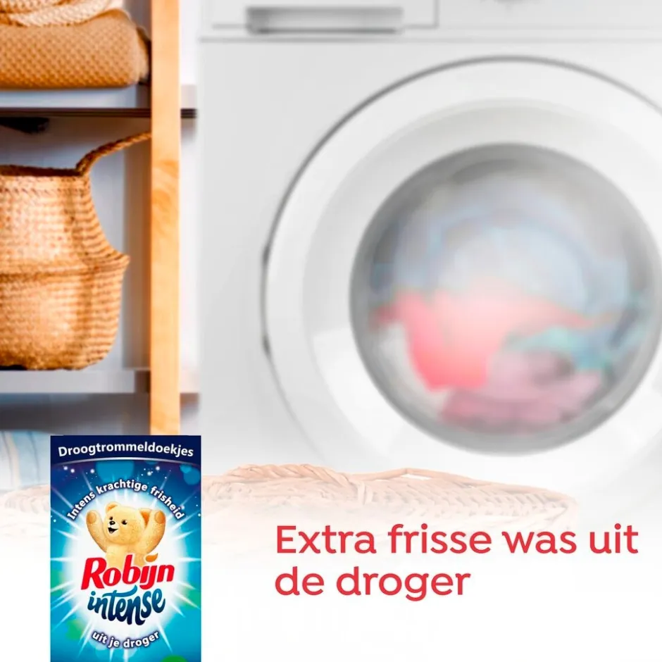 Robijn Intense Droogtrommeldoekjes< Wasparfum
