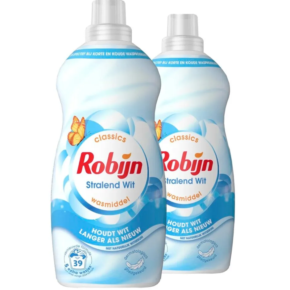 Robijn Klein & Krachtig Stralend Wit Vloeibaar Wasmiddel< Wasmiddel