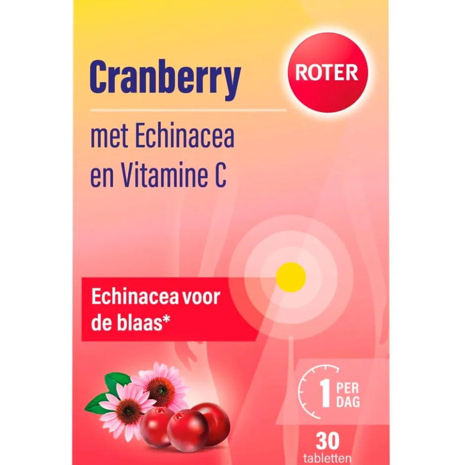 Roter Cranberry Vitamine C en Echinacea Tabletten< Cranberrysupplementen|Vitamines
